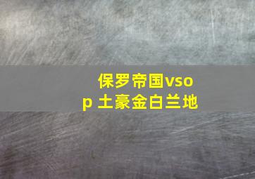 保罗帝国vsop 土豪金白兰地